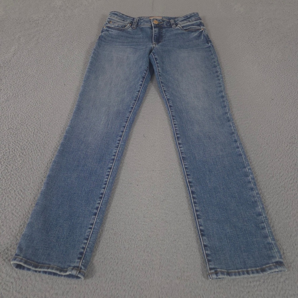Kut from the Kloth Jeans Womens 6 Blue Catherine Boyfriend Straight Leg Denim